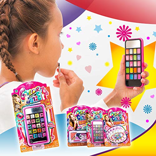 Kids Makeup Kit with Phone Case Mirror - Washable & Non Toxic