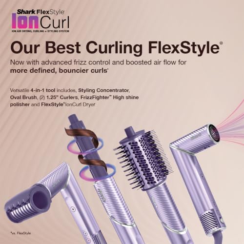 Shark FlexStyle IonCurl Air Drying & Curling System - Lilac
