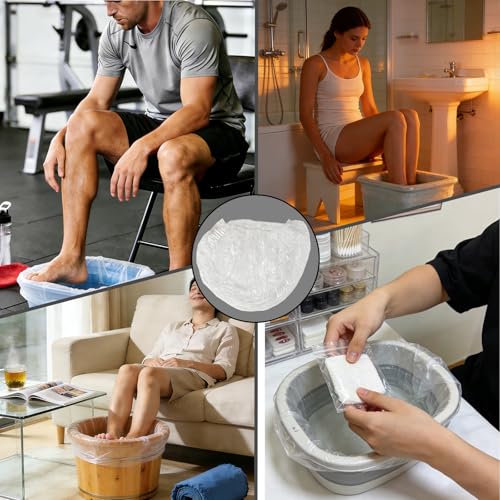 30 Pack Disposable Pedicure Spa Liners – Hygienic & Leak-Proof