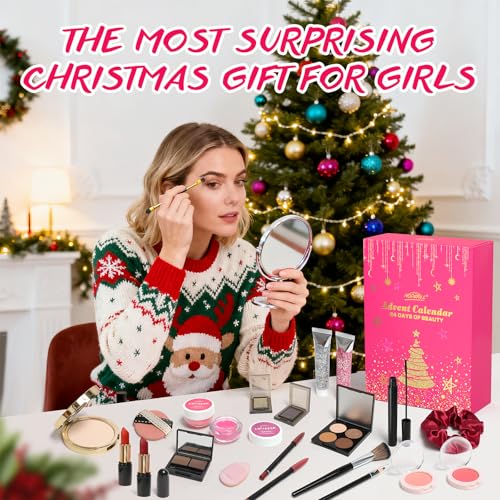24-Day Makeup Advent Calendar for Women | Christmas Beauty Gift