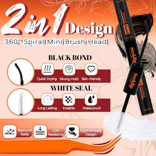 Seeklip Fairy Manga Lash Clusters Kit 8-18mm Eyelash Clusters Kit 160Pcs Lashes Extension Kit Fairy Lash Clusters Spiky Lashes Cluster C Curl With Bond & Seal Tweezers Invisiable Band (Fairy)