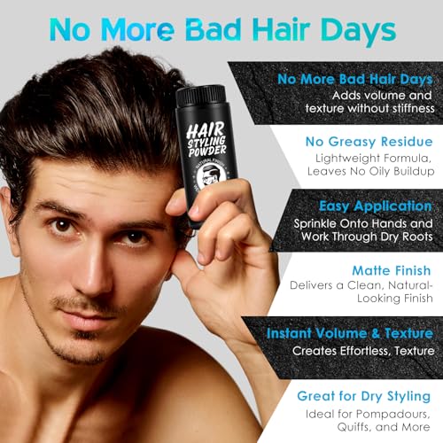 VOFANK Men's Texture Powder 30g - Volumizing, Matte Finish, 24H Hold - 1 Pack