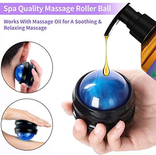 ANKOOY 3 Pack Massage Oil Set with Arnica Lavender Ginger for Relaxation & Lymphatic Drainage