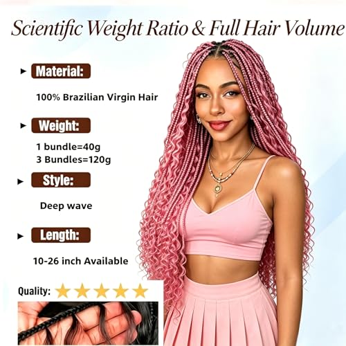 Boho Braiding Hair 120G Bundle - 12A Virgin Human Hair