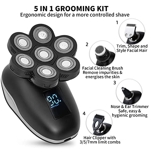 Head Shavers for Bald Men+UPTARD 7D Blade Replacement Heads