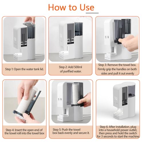 Hot Towel Warmer Dispenser Machine + 100 Towels