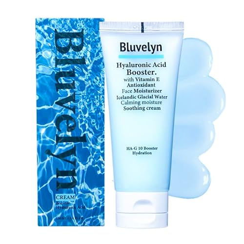 10X Hyaluronic Acid Soothing Cream ? 100,000ppm High-Strength Hydration, 70% Iceland Glacier Water, Vitamin E, Lightweight Moisturizer for All Skin Types, 3.4 fl. oz / 100ml