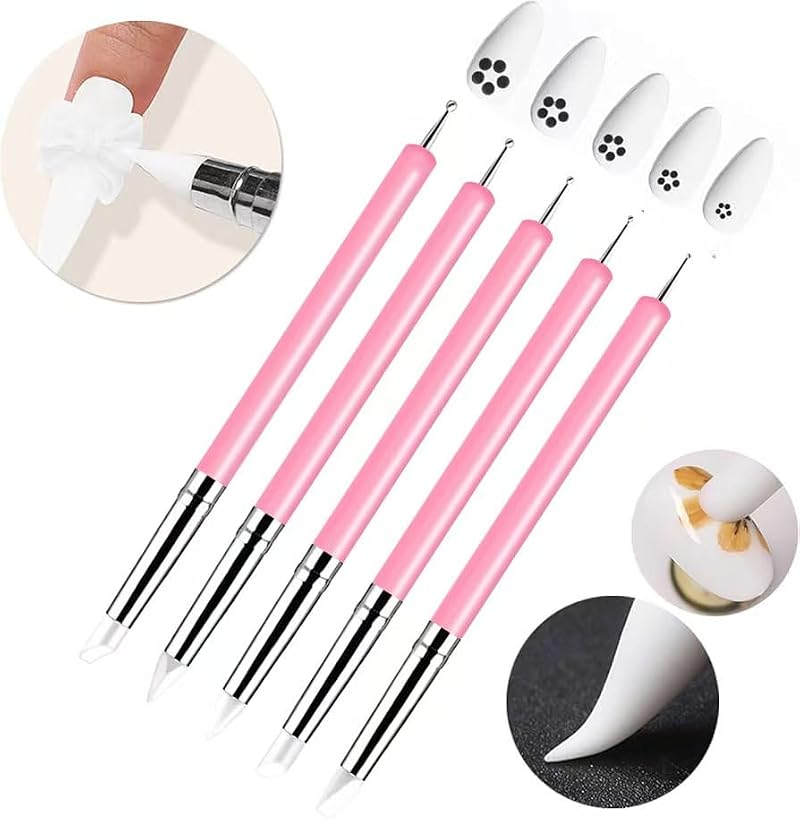 DAIXIANGER 62Pcs Nail Art Brush Set - Variation Nail Brush Set 1 for DIY Manicure
