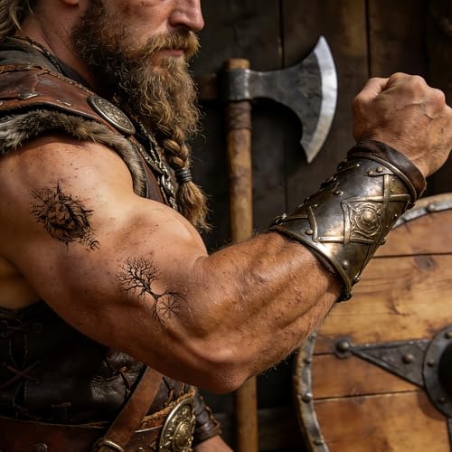 Viking Temporary Tattoos Waterproof 30 Sheets
