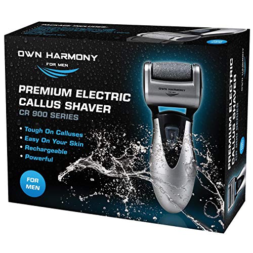Own Harmony Electric Callus Remover - Rechargeable Foot File with 3 Rollers