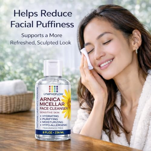 Bruizex Arnica Montana Micellar Cleansing Water | Facial Cleanser & Makeup Remover 8 Fl Oz