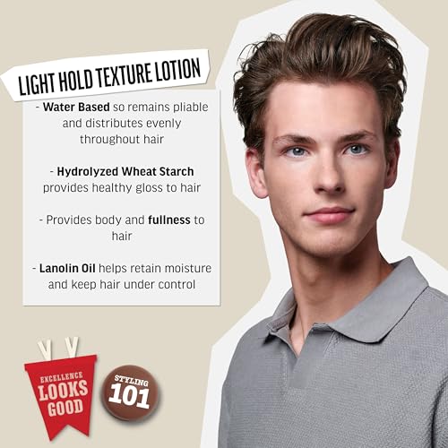 American Crew Men's Hair Texture Lotion, Like Styling Gel with Light Hold & Low Shine, 8.4 Fl Oz | Men's, Like Styling Gel, Low Shine
