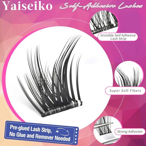 Self Adhesive Lash Clusters 120Pcs Wispy 10-16mm