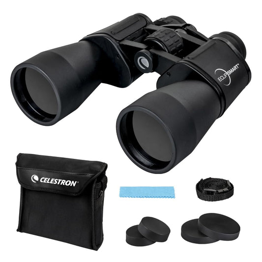 Celestron – EclipSmart Safe Solar Eclipse Binoculars – Large & Powerful 12x50MM Solar Binoculars – Exclusive Solar Binocular – Crystal Clear Views of The Sun, Solar Eclipses, Transits & Sunspots