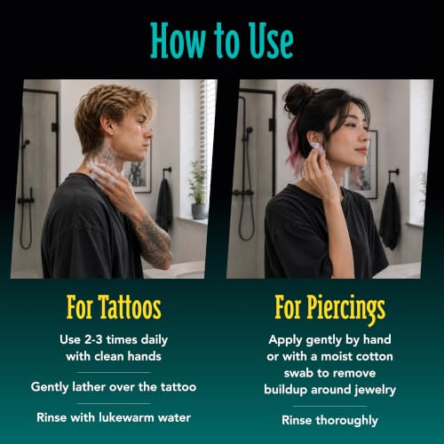 Tattoo Goo Cleansing Soap 3 oz | pH-Balanced Tattoo & Piercing Care