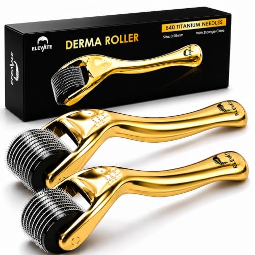 Elevate 0.25mm Derma Roller - 540 Titanium Needles (2 Pack)