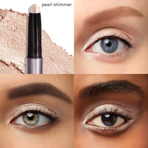 Julep Eyeshadow 101 Pearl Shimmer Cream-to-Powder Stick – Longwear, Waterproof, Enriched with Vitamins C & E