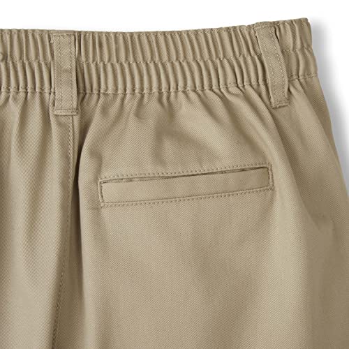 French Toast Boys' Toddler Pull-On Twill Shorts School Uniform for Kids, Khaki, 2T