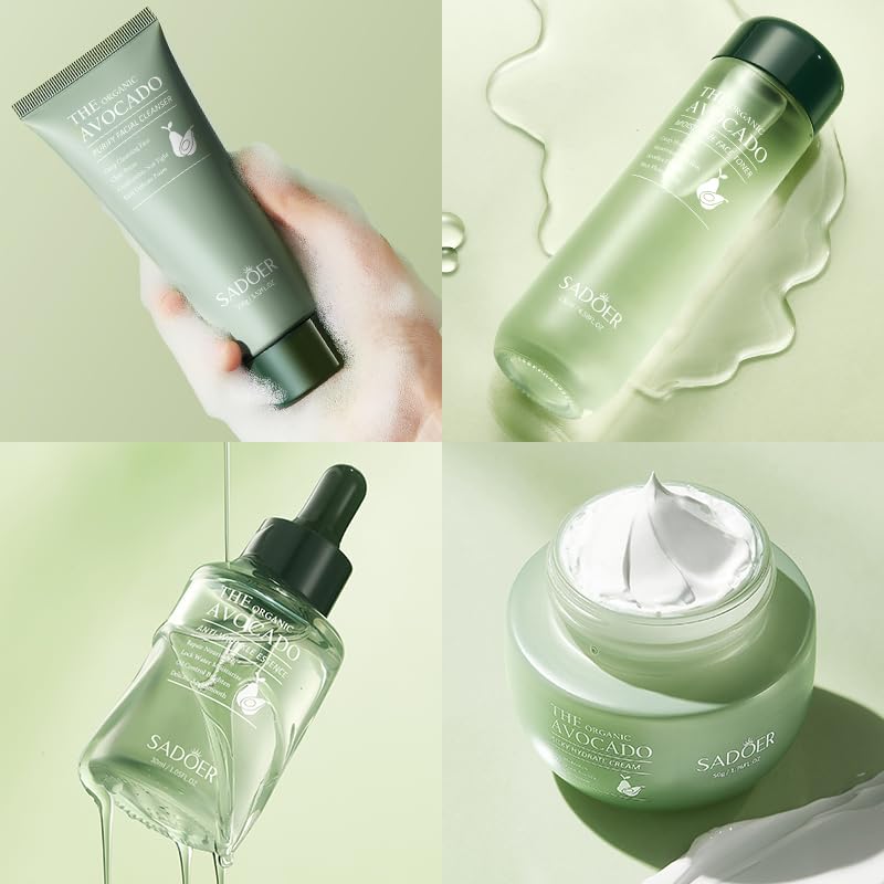 Avocado 11-in-1 Skincare Set for Women & Men