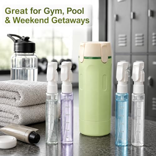 ONCIDO 4-in-1 Travel Dispenser Bottle - Leak-Proof Pump for Toiletries
