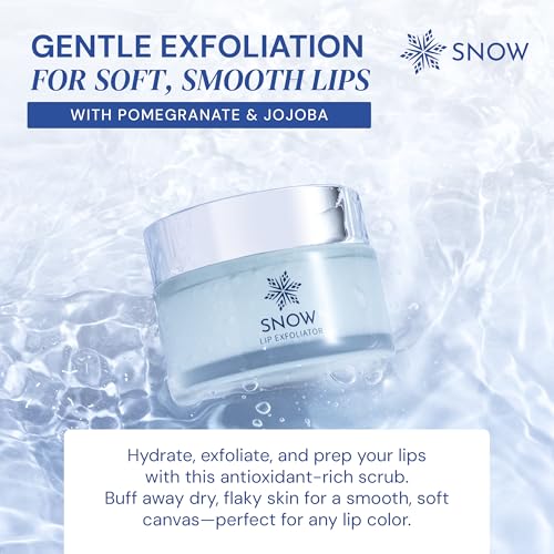 SNOW Lip Scrub Exfoliator with Jojoba Oil & Lavender Mint