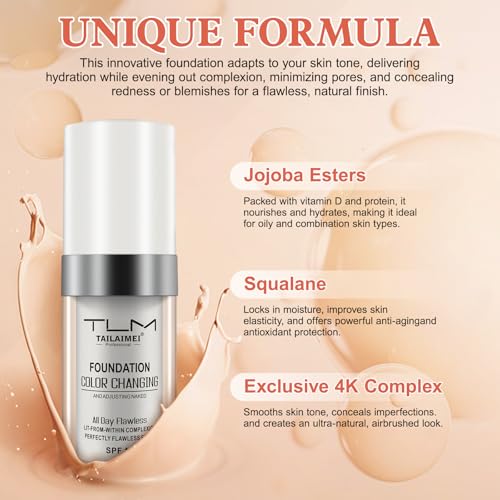 Color Changing Foundation Liquid Base SPF 15 - 2 Pack