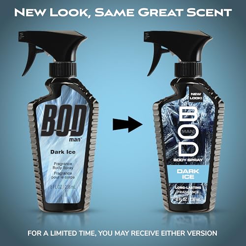 BOD man Dark Ice Fragrance Body Spray 8 fl oz 2-pack