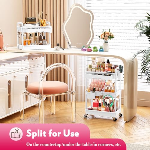 SUNALLY Rolling Makeup Cart Organizer with Drawers