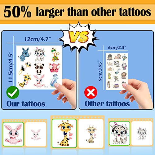 Aresvns Children's Temporary Tattoos Value Pack,1000+ pcs Cute fake tattoos for boys and girls,Kids Party Supplies Gifts Waterproof Non-toxic and Easy to Remove