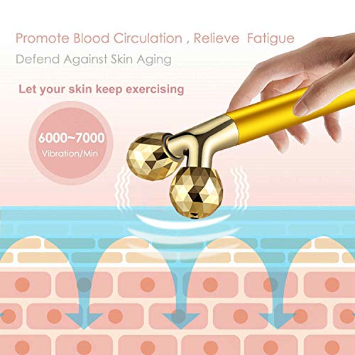 Electric Facial Roller Kit 3D V-Type & T-Shape Massager