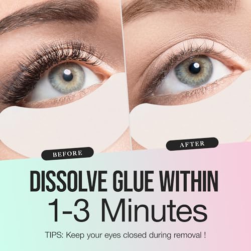 LASHVIEW Eyelash Extension Remover Cream Kit with Eye Patches