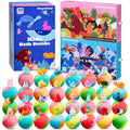 30 Pack Kids Bath Bombs with Animal Toys - Natural & Fun