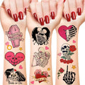 192 Piece Bride or Die Temporary Tattoos - 16 Sheet Bachelorette Party Favors