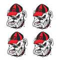 NCAA Georgia Bulldogs Waterless Temporary Tattoos 4-Pack