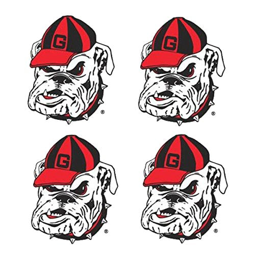 NCAA Georgia Bulldogs Waterless Temporary Tattoos 4-Pack