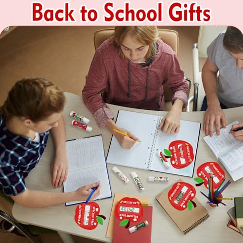 30 Pack Back To School Lip Balm Bulk Moisturizing Natural Lip Balms for Dry Cracked, Goodie Bag fillers, Party Supplies Valentine Gifts for Teacher Friends Family