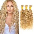 Blonde 27/613 Water Wave Human Hair Bundles 30-34 Inch - WuvuSnm