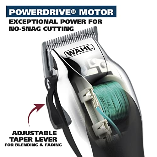 Wahl Chrome Pro Corded Hair Clipper Kit with 13 Guards
