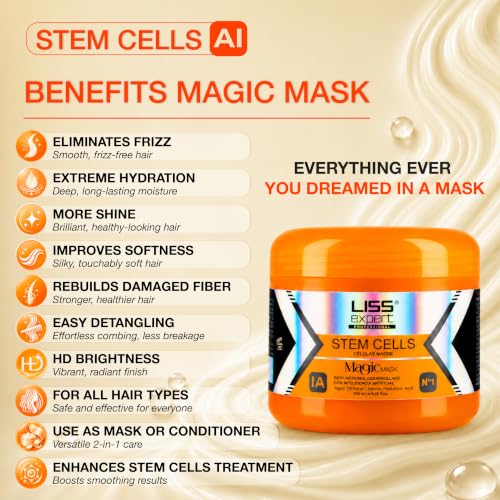 Liss Expert Hair Mask with Argan Oil & Keratin - 8.45 oz