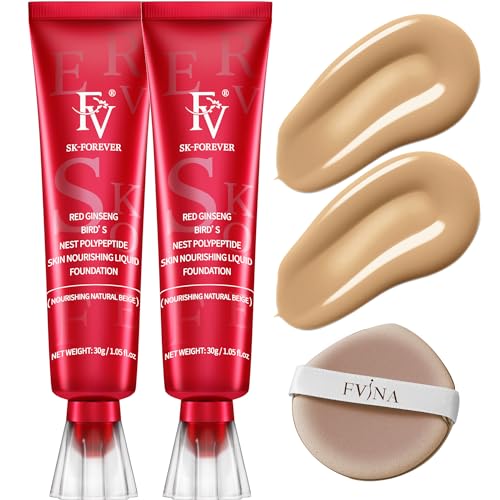 FV 2 Pack Dewy Liquid Foundation, Waterproof & Hydrating