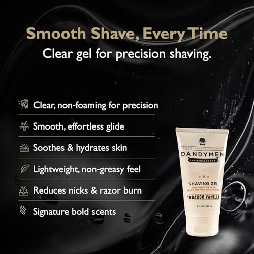 Shave Gel ? Precision Shave with Hydration ? 5 oz (1-pack, Tobacco Vanilla)