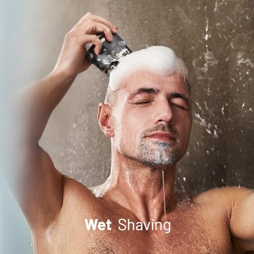 Head Shaver for Bald Men: 7D Electric Bald Razor - Waterproof Wet Dry Shaving - Professional Grooming Kit for Balder - Rechargeable Head Shavers for Scalp/Face/Beard