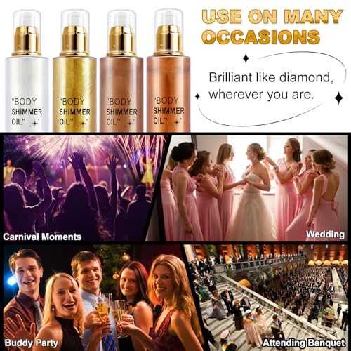 Shimmer Body Oil 100ml - Moisturizing Luminizer Glow