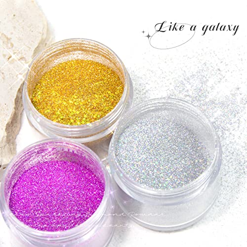 Body Glitter Spray - Silver Gold Pink Shimmer Powder with Bottle