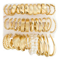 Gold Hoop Earrings Set 18 Pairs Hypoallergenic Women