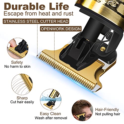 YOGINGO Professional Cordless Beard Trimmer for Men, Bronze