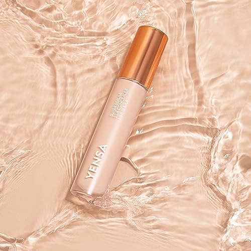 YENSA Super Serum Silk Concealer - Full Coverage Undereye Concealer & Peptides Serum for Face - Enriched with Vitamins C & E, Bakuchiol & Superfoods to Boost Radiance - Medium 1 (0.2 Fl oz)
