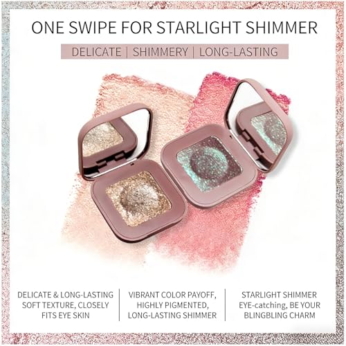 Duochrome Glitter Eyeshadow - Plum Mauve to Blue Green Shift
