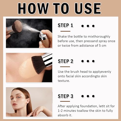 Airbrush Foundation Spray Makeup - Flawless All-Day Coverage