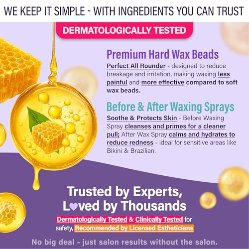 Tress Wellness At-Home Waxing Kit with Digital Warmer